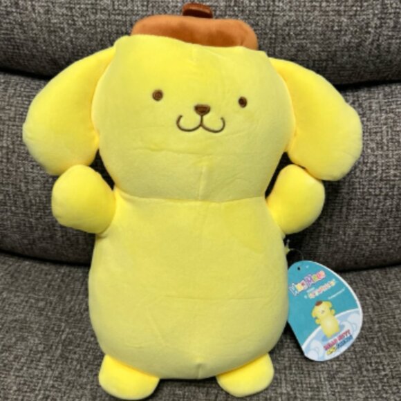 NWT Squishmallow Pompompurin Purin Sanrio Hugmees Hugmee Plush 10” - Picture 1 of 3